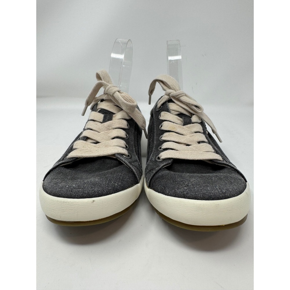 Taos Star Charcoal Gray Washed Canvas Low Top Sneakers Womens 6.5 STA-12844 - Picture 2 of 10